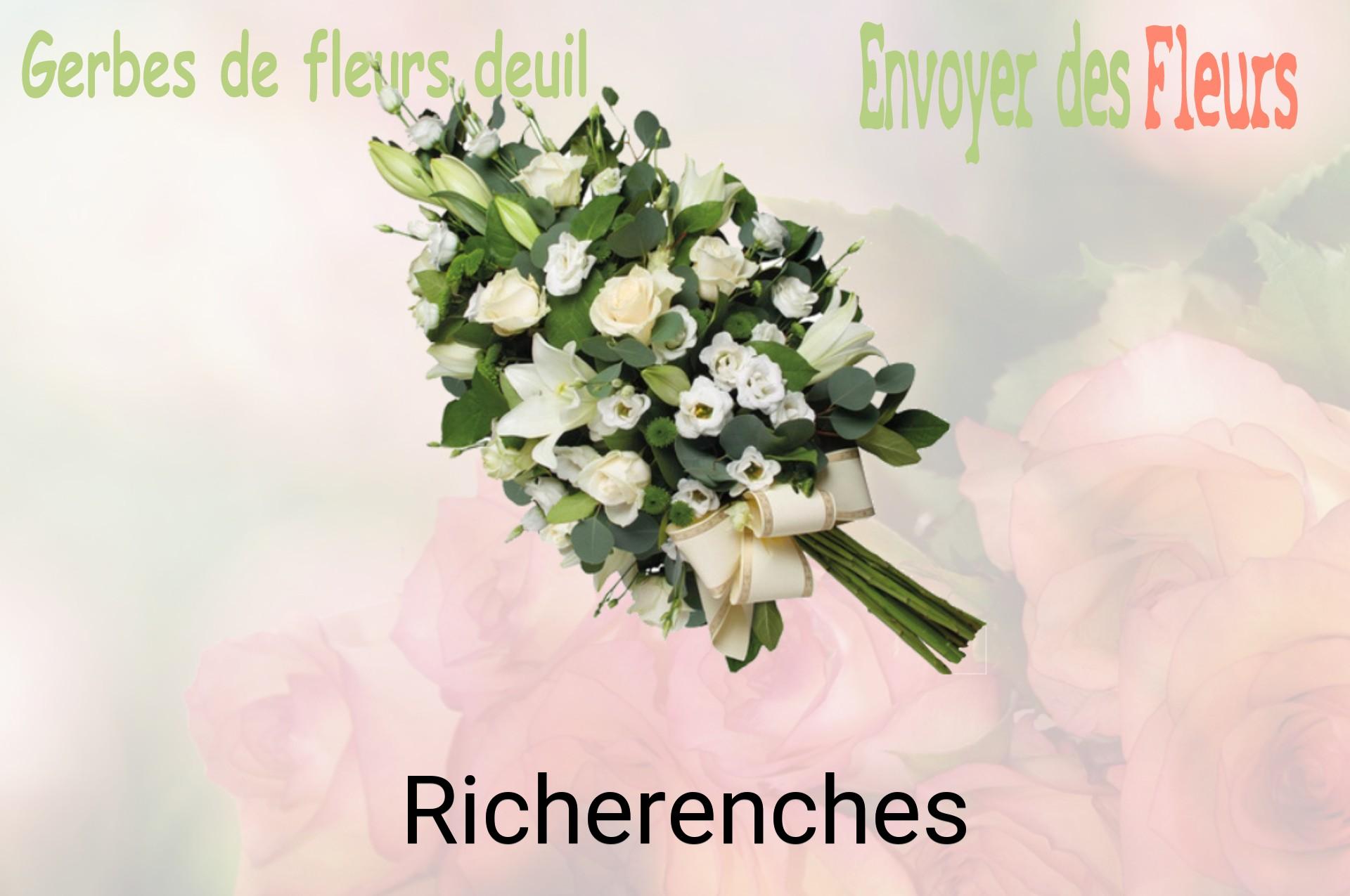 Gerbe de fleurs de deuil livrée à Richerenches
